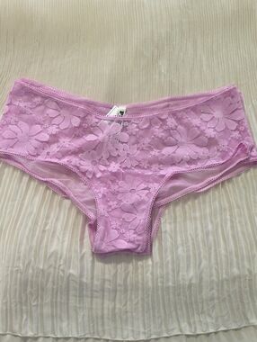 PINK Victoria's Secret Lace Hipster Panty - Lilac 2 Por 1